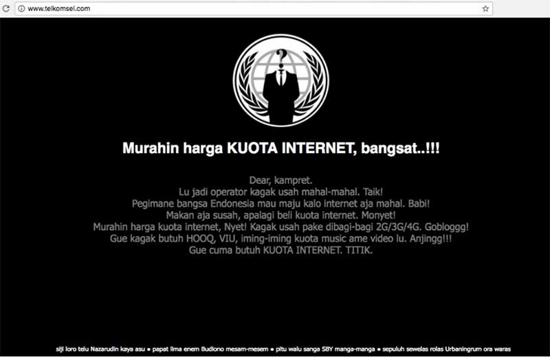 Situs Telkomsel Diretas Hacker